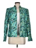 Kasper 100% Polyester Print Teal Blazer Size 8 - photo 1