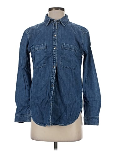 American Eagle Outfitters Long Sleeve Button-Down Shirt (view 1)