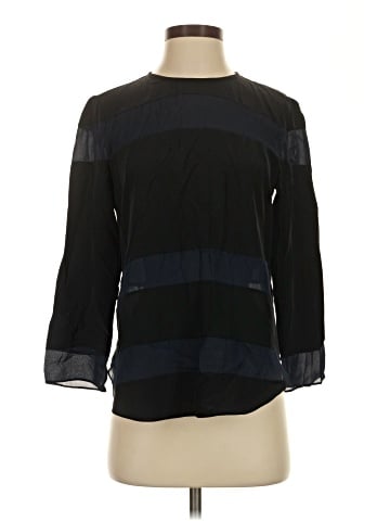 Elizabeth and James 3/4 Sleeve Silk Top (view 1)