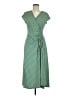 Max Studio Checkered-gingham Green Casual Dress Size M - photo 1