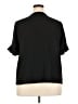 CeCe 100% Polyester Black Short Sleeve Blouse Size 2X - photo 2