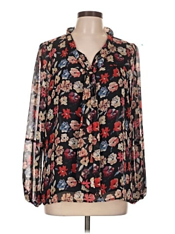 DKNY Long Sleeve Blouse (view 1)