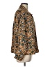 Jessica Simpson 100% Polyester Animal Print Gold Long Sleeve Blouse Size L - photo 4