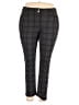 Michel Studio Plaid Gray Dress Pants Size 18 - photo 1