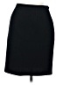 Moschino Cheap And Chic 100% Wool Solid Black Wool Skirt Size 10 - photo 1