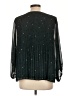 Nine West 100% Polyester Stars Black 3/4 Sleeve Blouse Size L - photo 2