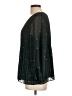 Nine West 100% Polyester Stars Black 3/4 Sleeve Blouse Size L - photo 5