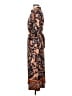 MSK Paisley Orange Casual Dress Size M - photo 5
