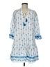 Umgee 100% Polyester Blue Casual Dress Size M - photo 1