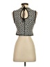 lucy Hearts Ivory Sleeveless Blouse Size S - photo 2