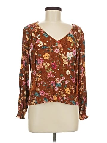 Cupcakes & Cashmere Long Sleeve Blouse (view 1)