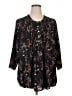 Daniel Rainn 100% Polyester Black 3/4 Sleeve Blouse Size 1X - photo 1