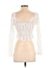 Princess Polly 100% Polyester Ivory 3/4 Sleeve Blouse Size 2 - photo 2