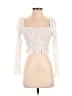 Princess Polly 100% Polyester Ivory 3/4 Sleeve Blouse Size 2 - photo 1