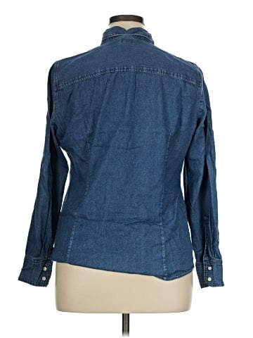 J.Crew Factory Store Long Sleeve Button-Down Shirt (view 2)