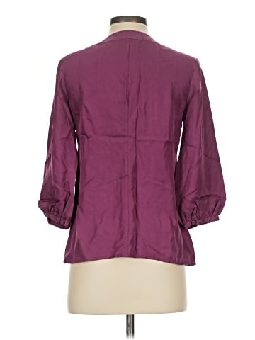 Context 3/4 Sleeve Silk Top (view 2)
