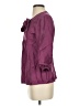 Context 100% Silk Purple 3/4 Sleeve Silk Top Size 4 - photo 5