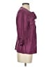 Context 100% Silk Purple 3/4 Sleeve Silk Top Size 4 - photo 4