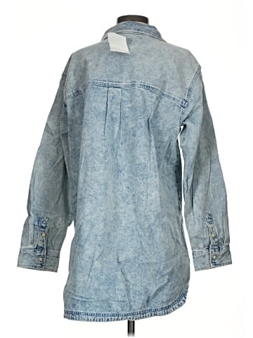 American Eagle Outfitters 3/4 Sleeve Button-Down Shirt (view 2)