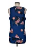 Van Heusen 100% Polyester Blue Sleeveless Blouse Size M - photo 2