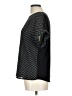Papermoon 100% Polyester Polka Dots Black Short Sleeve Blouse Size L - photo 5