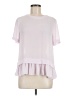 Elizabeth and James 100% Polyester Pink Short Sleeve Blouse Size M - photo 1