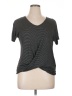 Assorted Brands Gray Short Sleeve Top Size XL - photo 1