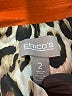 Chico's Orange Coat Size Lg (2) - photo 6