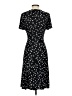 Chaps Polka Dots Black Casual Dress Size XS - photo 2