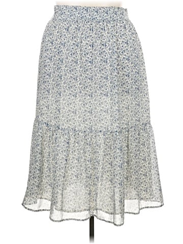 Madewell Tiered Peasant Midi Skirt in Climbing Floral (view 2)