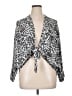Chico's Animal Print Silver 3/4 Sleeve Blouse Size XL (3) - photo 1