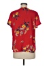 Van Heusen 100% Polyester Floral Red Short Sleeve Blouse Size M - photo 2