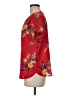 Van Heusen 100% Polyester Floral Red Short Sleeve Blouse Size M - photo 5
