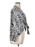 Chico's Animal Print Silver 3/4 Sleeve Blouse Size XL (3) - photo 4