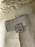 Ann Taylor LOFT 100% Polyester Solid Ivory Faux Fur Jacket Size L - photo 6