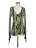 Missguided Green Long Sleeve Blouse Size 4 - photo 1