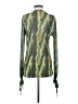 Missguided Green Long Sleeve Blouse Size 4 - photo 2