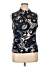 Serenade Blue Sleeveless Blouse Size XL - photo 1
