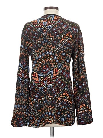 Tolani Long Sleeve Silk Top (view 2)
