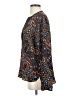Tolani 100% Silk Black Long Sleeve Silk Top Size XS - photo 5
