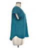 Bold Elements 100% Polyester Teal Short Sleeve Top Size M - photo 4