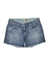Paige Paisley Blue Denim Shorts Size 26 waist - photo 1