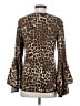 Coco Bianco Brown Long Sleeve Blouse Size S - photo 2