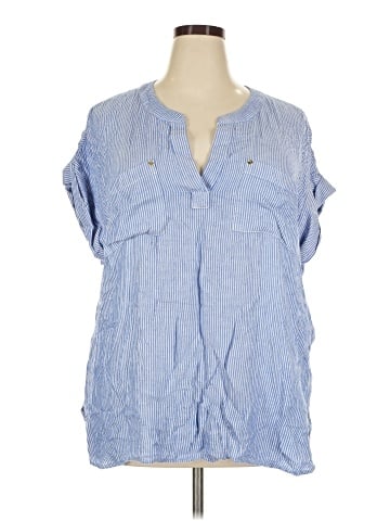Jones New York Signature Short Sleeve Blouse (view 1)
