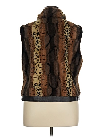MULTIPLES Faux Fur Vest (view 2)