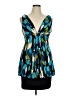 AGB 100% Polyester Blue Cocktail Dress Size 16 - photo 1