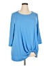 Gibson Blue 3/4 Sleeve Top Size 2X - photo 1