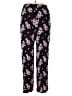 Torrid 100% Rayon Floral Black Casual Pants Size 2X Plus (2) - photo 2