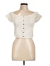 Rip Curl Ivory Short Sleeve Top Size L - photo 1