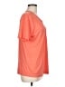 Blair 100% Polyester Orange Short Sleeve Blouse Size M - photo 4